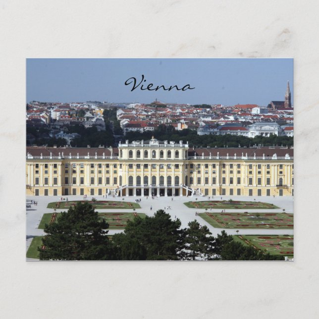schönbrunn-vy vykort (Framsida)