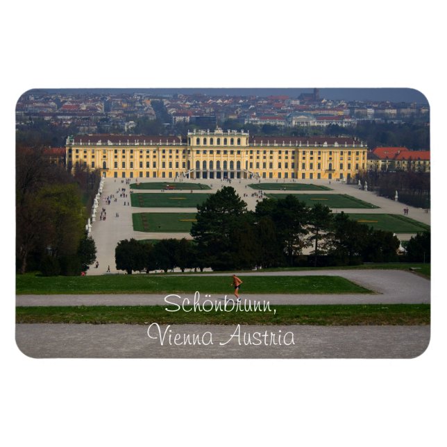 Schönbrunn, Wien, Österrike Magnet (Horisontell)