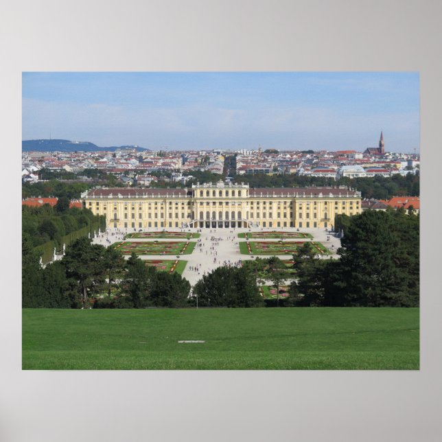 Schönbrunn Wien Österrike Poster (Framsidan)