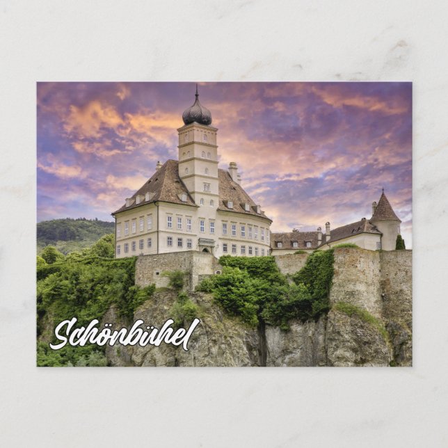 Schonbuhel slott, Schonbuhel-Aggsbach, Österrike Vykort (Framsida)