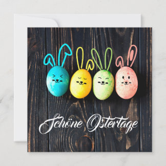 Schöne Ostertage und bunte Eier Julkort