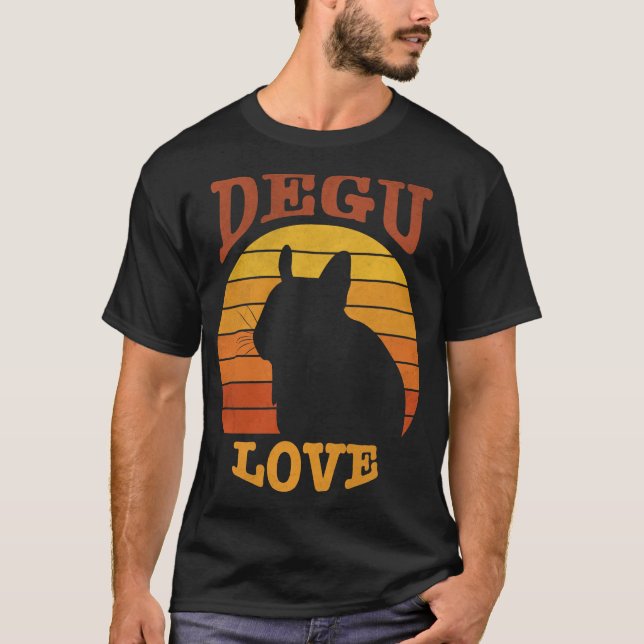 Schönes, liebenswertes Shirt mit Degu - Vintage T Shirt (Framsida)