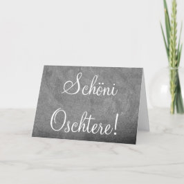 Schöni Oschtere Swiss Glad påsk Chalkboard Helgkort
