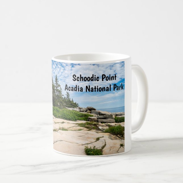 Schoodic Point i Acadia nationalpark i Maine Kaffemugg (Framsida höger)