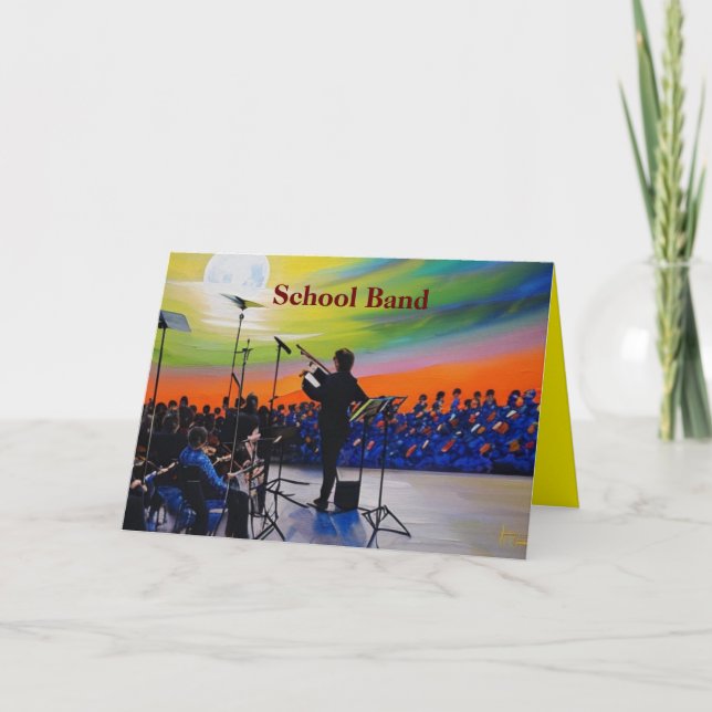 School Band Tack Kort (Framsida)