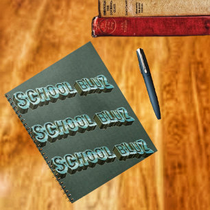 School Bluz-3D Anteckningsbok
