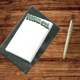 School Bluz-3D Post-it Block