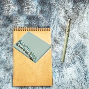 School Bluz-3D Post-it Block