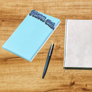 School Bluz-3DII Post-it Block
