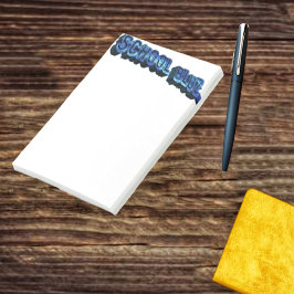 School Bluz-3DII Post-it Block