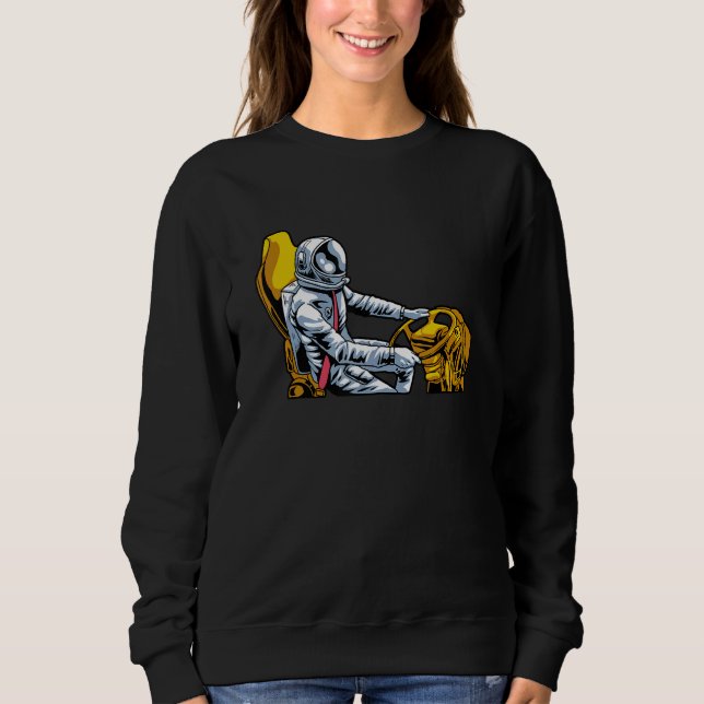 School Bus Driver Astronaut Space   Work Job Bus D T Shirt (Framsida)