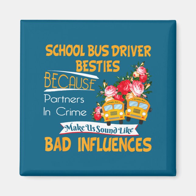 School Bus Driver Ies  Magnet (Framsidan)