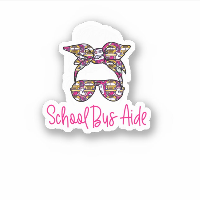 School Buss Aide Klistermärken (Framsida)