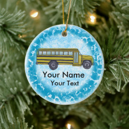 School Buss anpassningsbar Ornament