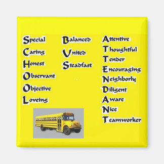 School Buss Attendant Magnet