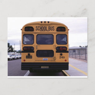 School Buss Bild Vykort