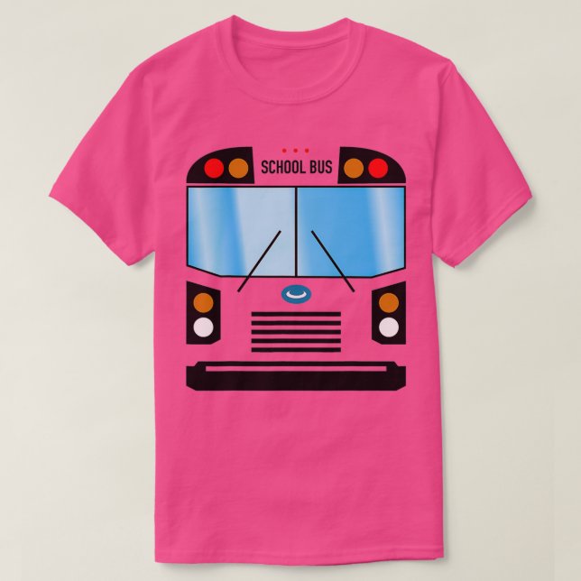School Buss Costume 7 T Shirt (Design framsida)