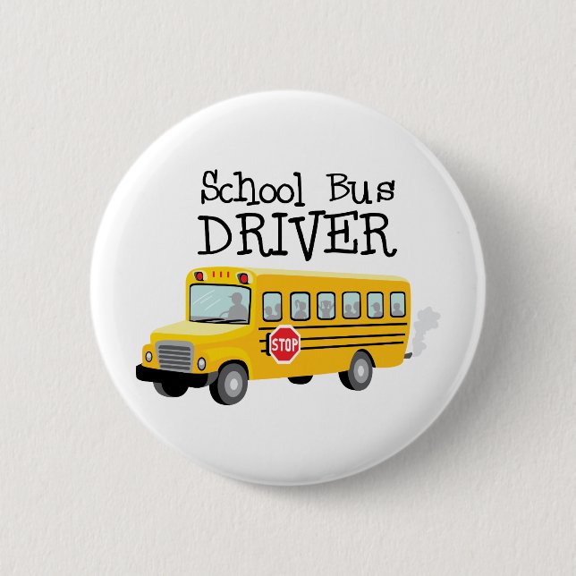 School Buss Driver Knapp (Framsida)