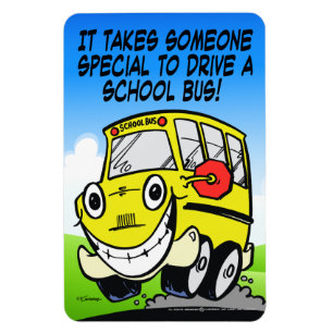 School Buss Driver Magnet