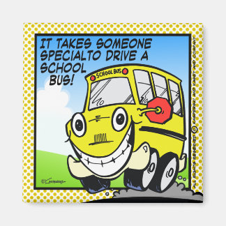 School Buss Driver Magnet