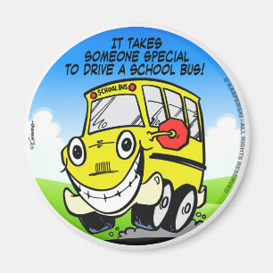 School Buss Driver Magnet