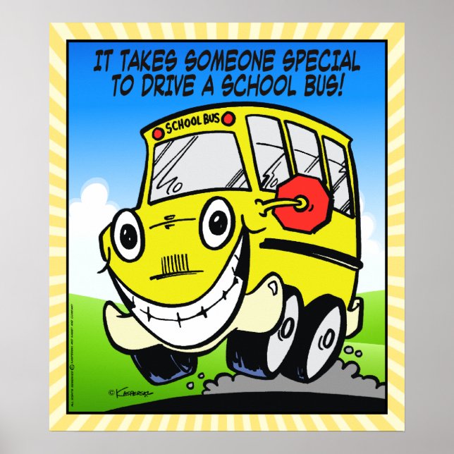 School Buss Driver Poster (Framsidan)