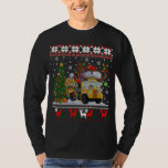School Buss Driver Reindeer Santa Hat Ugly Christm T Shirt<br><div class="desc">Skola Buss Driver Reindeer Santa Hat Ugly Julsötare</div>