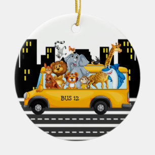 School Buss Driver - SRF Julgransprydnad Keramik