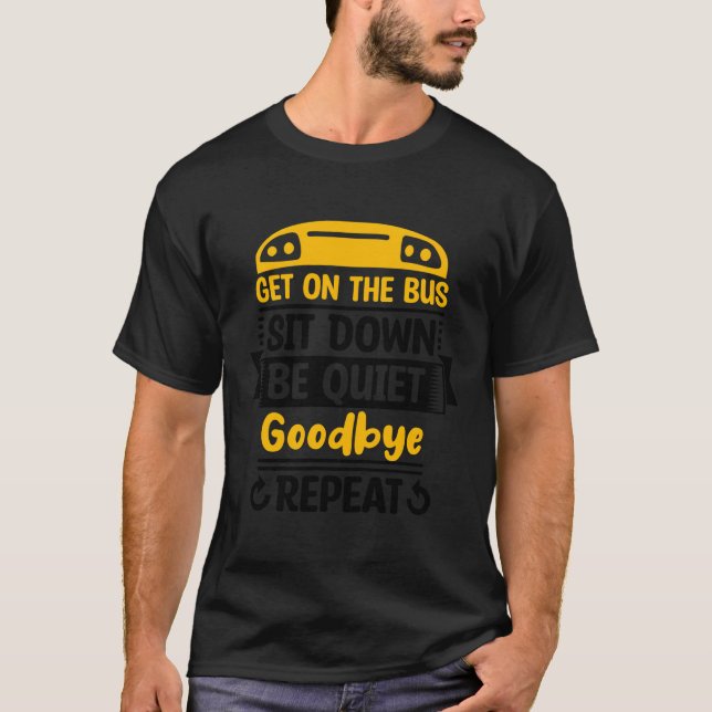 School Buss Monitor Buss Aide Attendant Student De T Shirt (Framsida)