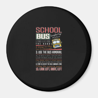 School Buss Safety Regler T, School Buss Driver Magnet