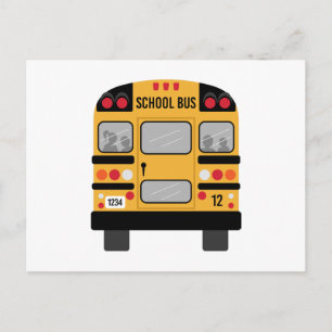 School Buss Vykort