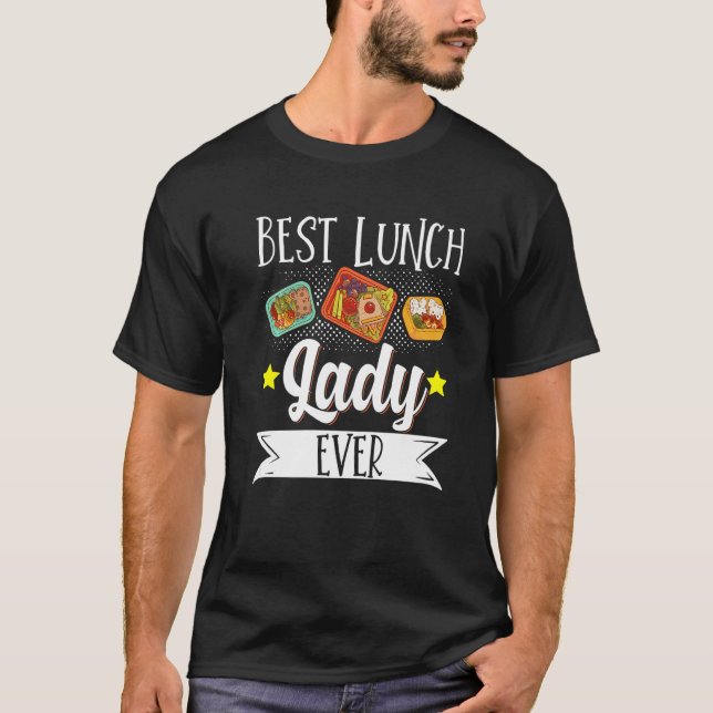 School Cafeteria Worker Lunch Lady Food Tray Best  T Shirt (Framsida)