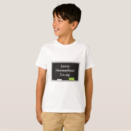 School Chalkboard Home Education Co Tee Shirt