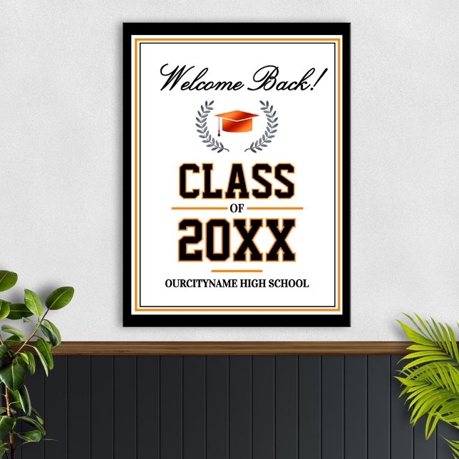School Colors Class Reunion Welcome Poster (Skapare uppladdad)