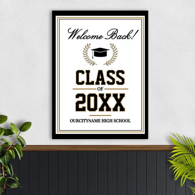 School Colors Class Reunion Welcome Poster (Skapare uppladdad)