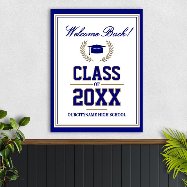 School Colors Class Reunion Welcome Poster (Skapare uppladdad)