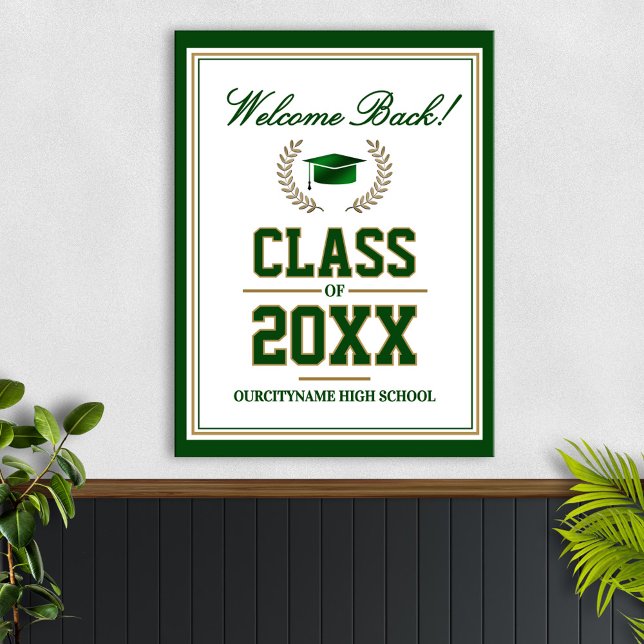 School Colors Class Reunion Welcome Poster (Skapare uppladdad)