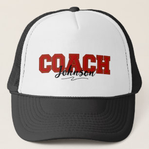 School Colors Personalized Coach-Red and Gold Keps