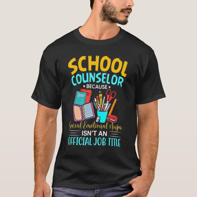 School Counselor Counseling Week Quotes T Shirt (Framsida)
