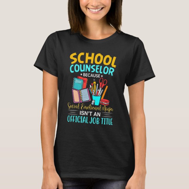 School Counselor Counseling Week Quotes T Shirt (Framsida)