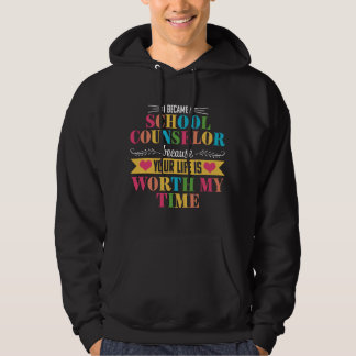 School Counselor Cute Appreciation Back to School Hoodie