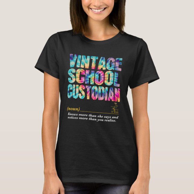 School Custodian Appreciation Week Back to School T Shirt (Framsida)