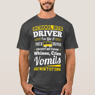 School District Drivers Yellow Shuttle Bus Drivers T Shirt