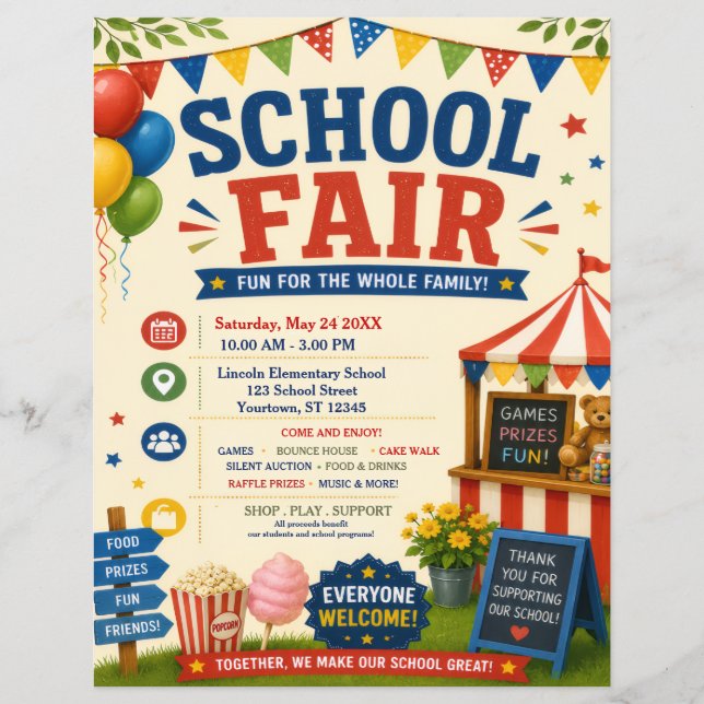 School Fair Flyer (Framsidan)