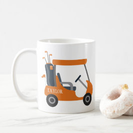 School Färg - Burnt Orange Golf Cart Kaffemugg
