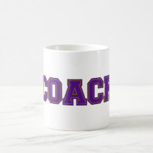 School Färg COACH Mugg, Lila-Guld