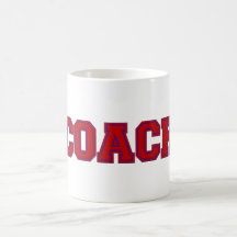 School Färg COACH Mugg, Red Blue