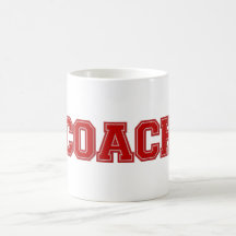 School Färg COACH Mugg, Red-White
