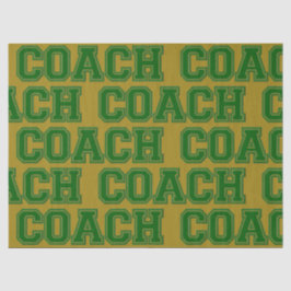 School Färg COACH Varsity Brev-Grönt-Guld