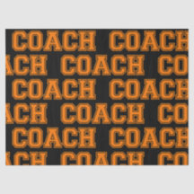 School Färg COACH Varsity Brev-Orange Black